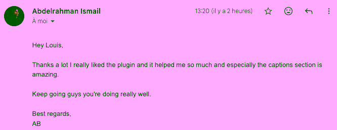 PremiereCopilot user testimonial from the Discord community